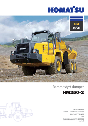 Autobasculante articulate Komatsu HM250-2