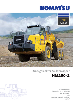Autobasculante articulate Komatsu HM250-2