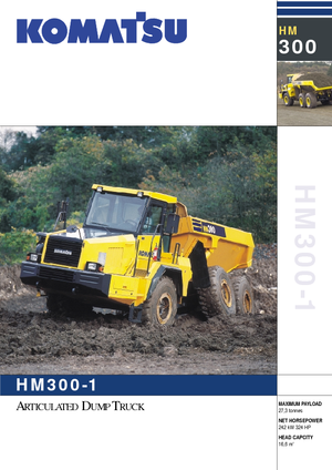 Autobasculante articulate Komatsu HM300-1