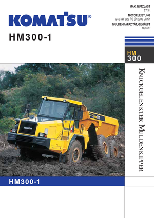 Autobasculante articulate Komatsu HM300-1