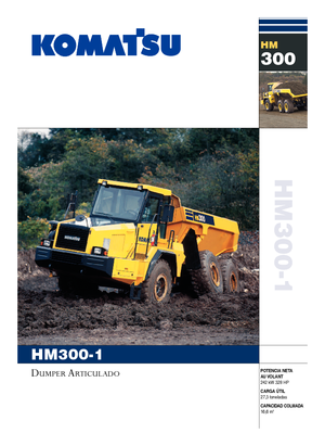 Autobasculante articulate Komatsu HM300-1