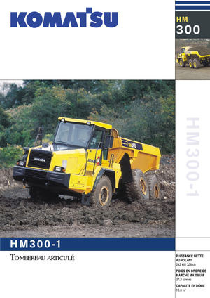 Autobasculante articulate Komatsu HM300-1