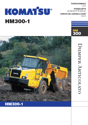 Autobasculante articulate Komatsu HM300-1