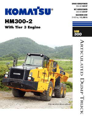 Autobasculante articulate Komatsu HM300-2