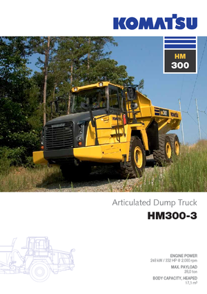 Autobasculante articulate Komatsu HM300-3