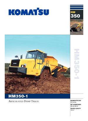 Autobasculante articulate Komatsu HM350-1
