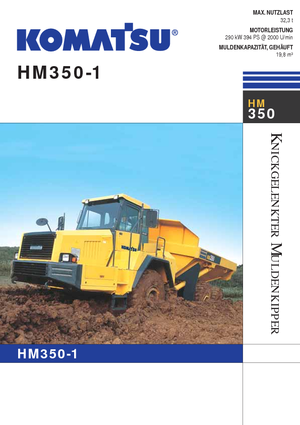 Autobasculante articulate Komatsu HM350-1