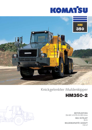 Autobasculante articulate Komatsu HM350-2