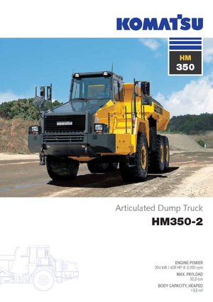 Autobasculante articulate Komatsu HM350-2