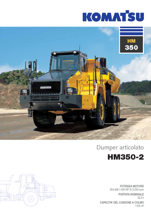 Autobasculante articulate Komatsu HM350-2
