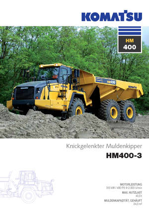 Autobasculante articulate Komatsu HM400-3