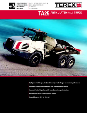Autobasculante articulate Terex TA 25
