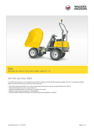 Dumpere pe Roți Neuson 1501