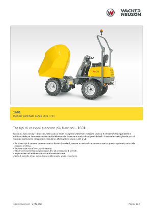 Dumpere pe Roți Neuson 1601