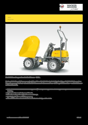 Dumpere pe Roți Wacker Neuson 1601