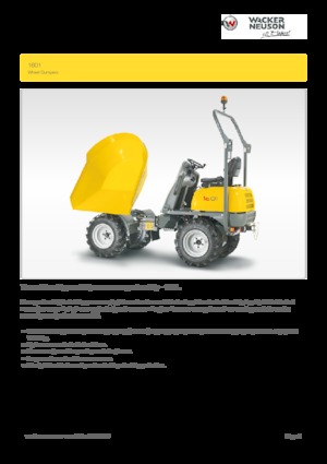 Dumpere pe Roți Wacker Neuson 1601