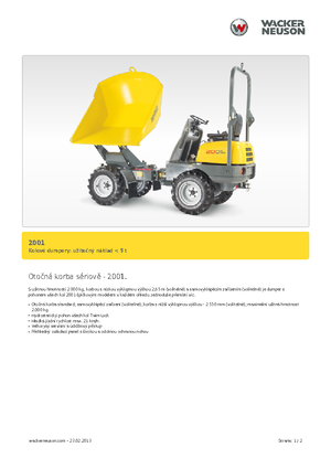 Dumpere pe Roți Neuson 2001