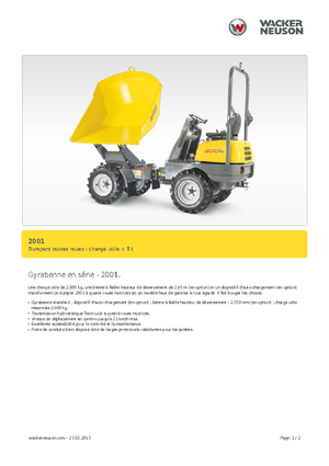 Dumpere pe Roți Neuson 2001