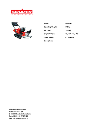 Dumpere pe Şenile SCHÄFER DS 1200