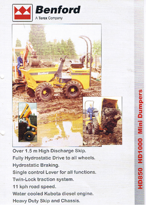 Dumpere pe Roți Benford HD 1000