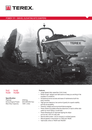 Dumpere pe Roți Terex TA 2 SE