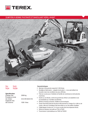 Dumpere pe Roți Terex TA2SH