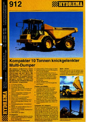 Autobasculante articulate Hydrema 912