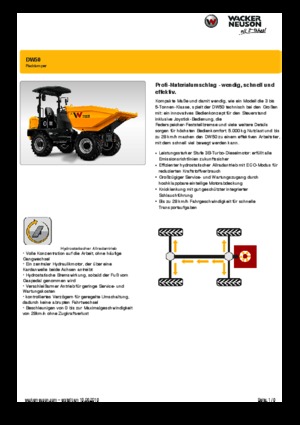 Dumpere pe Roți Wacker Neuson DW50