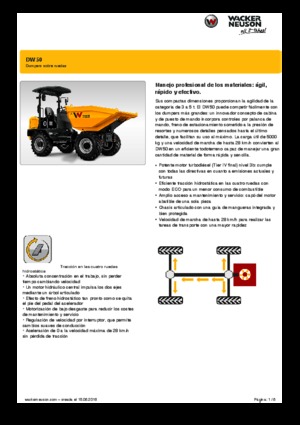 Dumpere pe Roți Wacker Neuson DW50