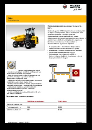 Dumpere pe Roți Wacker Neuson DW90