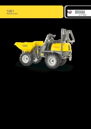 Dumpere pe Roți Wacker Neuson 1001 