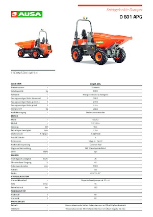 Dumpere pe Roți Ausa D 601APG 