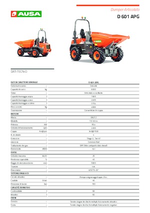 Dumpere pe Roți Ausa D 601APG 