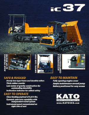 Dumpere pe Şenile Kato IC37