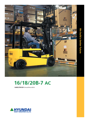 Stivuitoare frontale electrice Hyundai 18 B 7