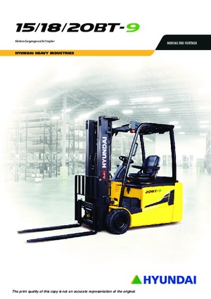 Stivuitoare frontale electrice Hyundai 20 BT 9 ac