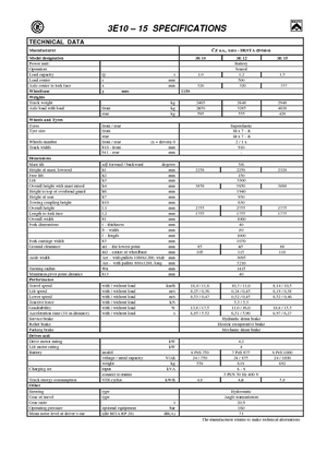 Stivuitoare frontale electrice Desta 3 E 10