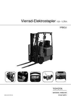 Stivuitoare frontale electrice Toyota 7 FBCU 18