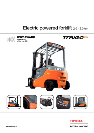 Stivuitoare frontale electrice Toyota 8 FBMKT 20
