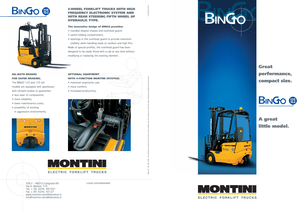 Stivuitoare frontale electrice Montini Bingo 123 H