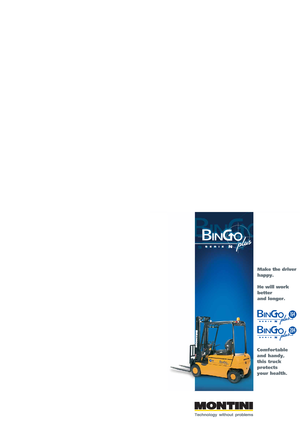 Stivuitoare frontale electrice Montini Bingo 204 GA CSM