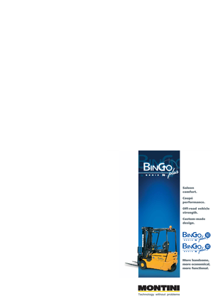 Stivuitoare frontale electrice Montini Bingo plus N 163 CSM