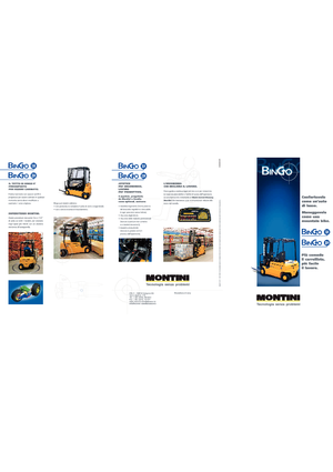 Stivuitoare frontale electrice Montini Bingo plus N 204