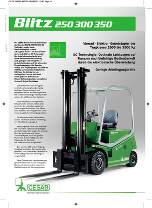 Stivuitoare frontale electrice Cesab Blitz 300 L AC