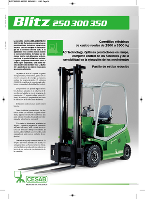 Stivuitoare frontale electrice Cesab Blitz 300 L AC