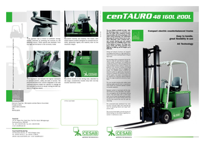 Stivuitoare frontale electrice Cesab cenTAURO 48 160L AC