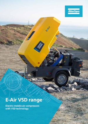 Compresoare de aer portabile - diesel, electrice, pe benzină Atlas Copco E-Air H450 VSD