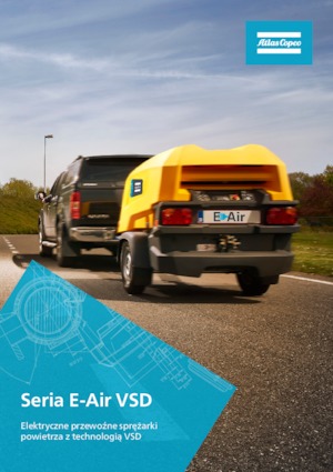 Compresoare de aer portabile - diesel, electrice, pe benzină Atlas Copco E-Air H250 VSD