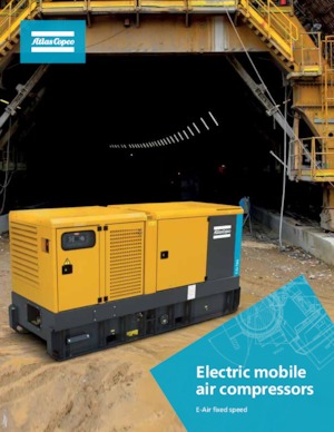 Compresoare de aer portabile - diesel, electrice, pe benzină Atlas Copco E-Air T900 