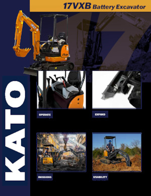 Excavatoare pe Șenile Electrice Kato 17VXB